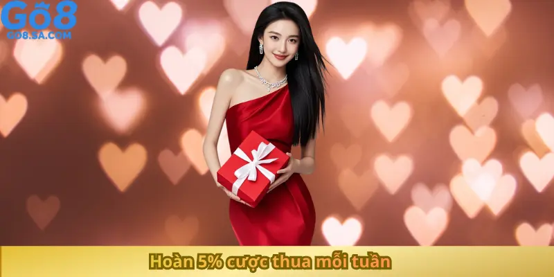 Hoàn 5% cược thua mỗi tuần